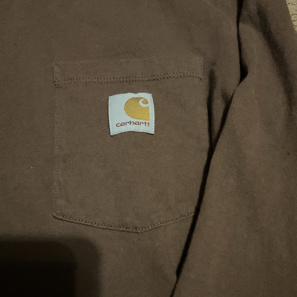Carhartt Force Shirt  LargeLG  14/16 BoysLong Sleeve Relaxed Fit Pocket Workwear - Picture 3 of 8